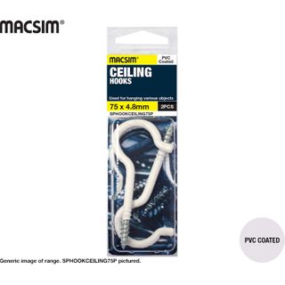 CEILING HOOK - PVC COATED 75 X 4.8MM SP