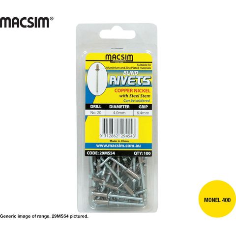 MS4-2 RIVETS -CLAM PACK 100