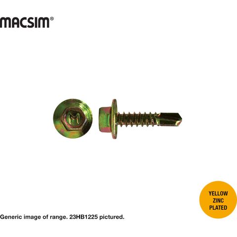 12G X 20MM HWF SDS ZP BOX 1000 FINE THREAD