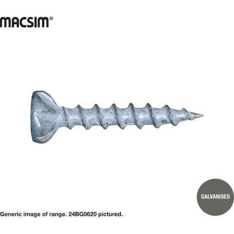 10G X 125MM SEH CHIPBOARD SCREW GAL BOX 250