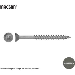 10G X 75MM SQ DR CHIPBOARD SCREW GAL BOX 500