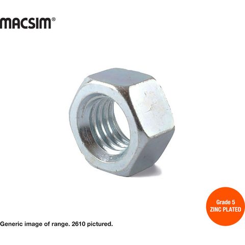 1/8 BSW ZP HEX NUT - BOX 100