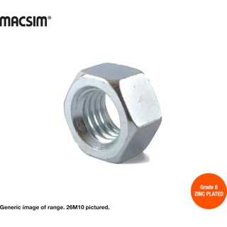 12mm ZP STD HEX NUT - BOX 100