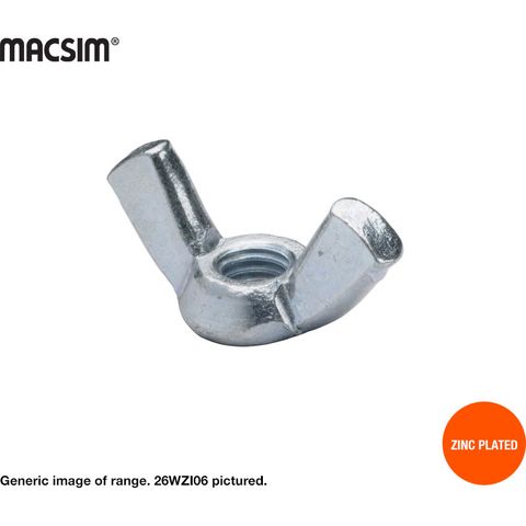 6MM ZINC PLATED WING NUT
