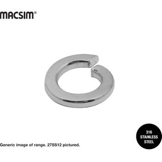 M8 316 SS SPRING WASHERS