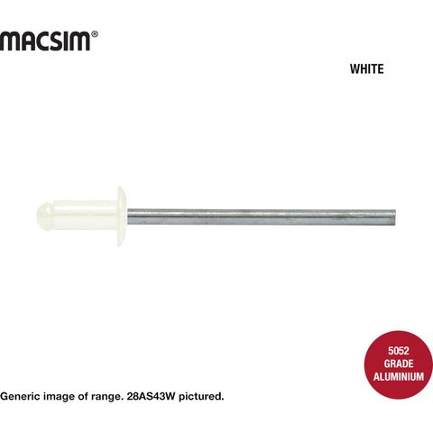 3.2x3.2 A/S RIVET - WHITE