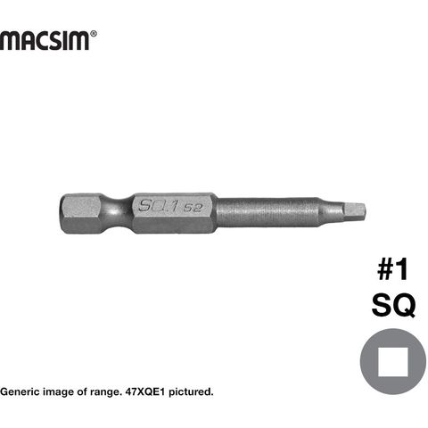 No.1x100mmSQUARE DRIVE BIT BLK