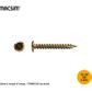 10G X 25MM WAFER HD SCREW T17 ZP B/P 100