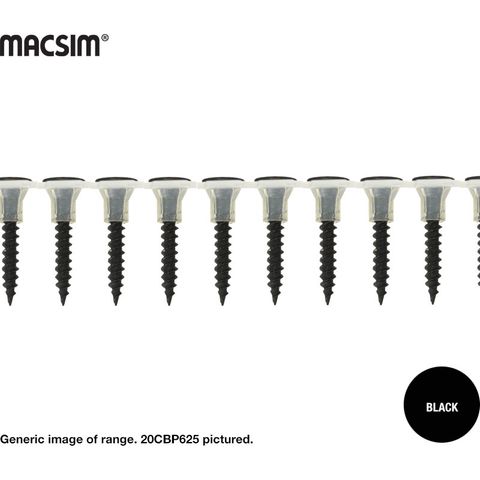 6G X 32MM COLLATED DRYWALL SCREW BLACK BOX 1000