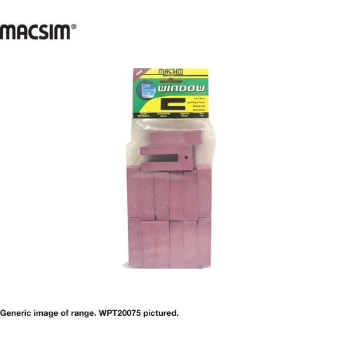 20MM X 75MM PINK WINDOW PACK. T/P