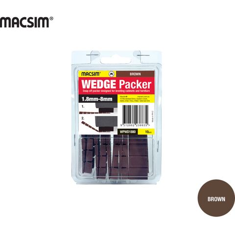 1.8 - 8.0mm WEDGE PACKER - BROWN