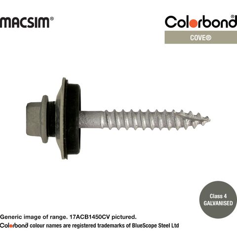 14G X 50MM BONDED WASHER CYCLONE ASS T17 BOX 500 C