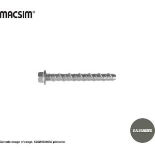 6MMX50MM GALV. HEX SCREWBOLT