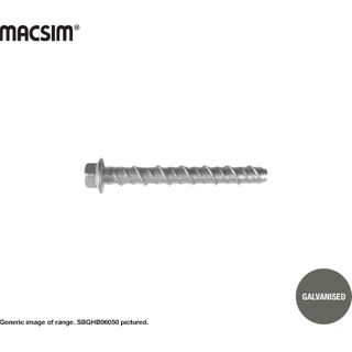 10MMx60MM GALV. HEX SCREWBOLT