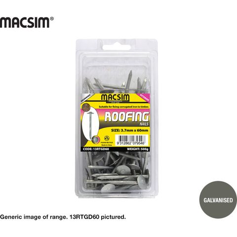 3.75 X 60  TWIST ROOF GAL  500G