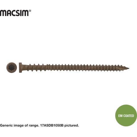 10 X 65 COMPOSITE DECK SCREW - BROWN