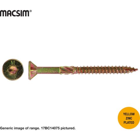 14G X 100MM BATTEN SCREW T17 ZP BUCKET 500