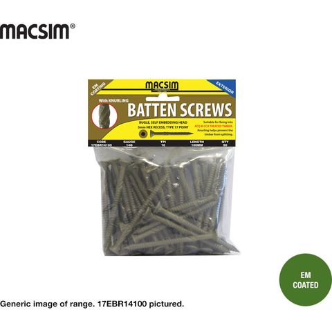 14x50 EM BATTEN SCREWS RET.PK.