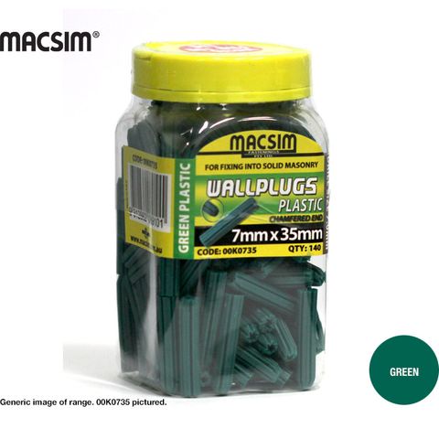 25mm WALLPLUGS JAR - GREEN