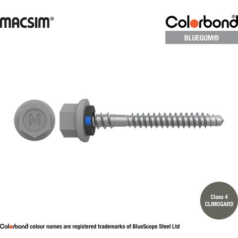 6.3MM X 50MM NYROX ROOF SCREW HWF/NEO BLUEGUM