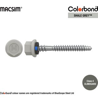 6.3MM X 50MM NYROX ROOF SCREW HWF/NEO SHAL GREY