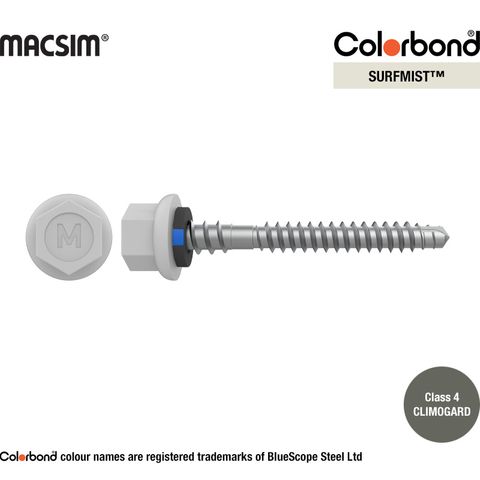 6.3MM X 65MM HWF/NEO NYROX ROOF SCR - SURF MIST