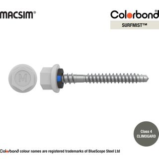 6.3MM X 65MM HWF/NEO NYROX ROOF SCR - SURF MIST