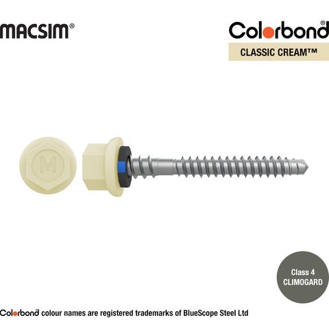 6.3MM X 65MM HWF/NEO NYROX ROOF SCR - CLASSIC CREA