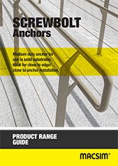 Screwbolt Anchor Range