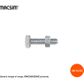 M12X30 8.8CRS HT SETSCREW& NUT