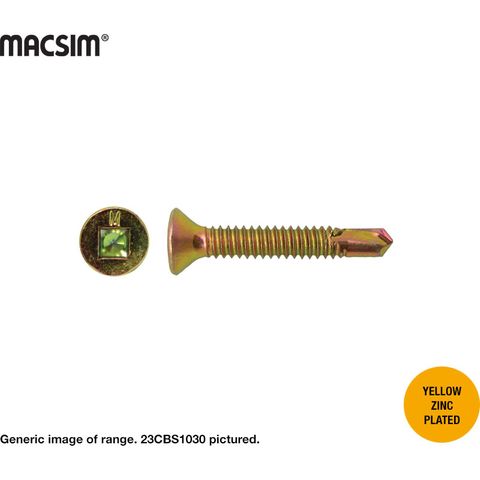 10G X 30MM SQ DR CSK SDS ZP BOX 1000