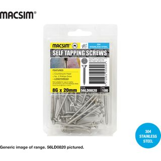 10X50 SS LONGTHREAD SCR BP