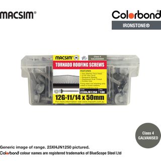 12x50 TORNADO SCREW IRONSTONE