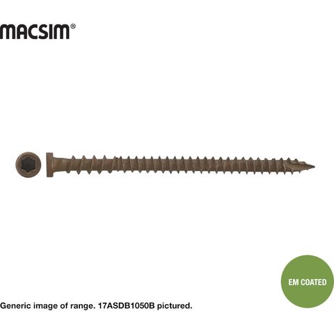 10 X 50 COMPOSITE DECK SCREW - BROWN