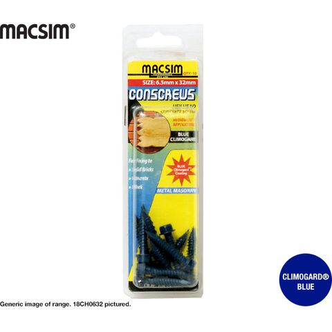 6.5MMX70MM HEX CONSCREW BLISTR