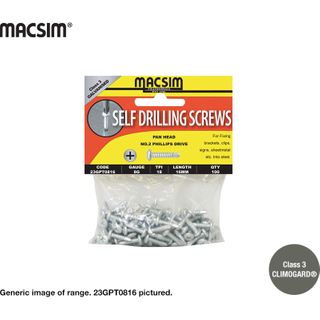 8-18 x 16mm PAN HEAD SDS GALV