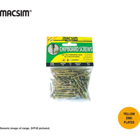 8g x 51mm SEH CHIPBOARD SCREW