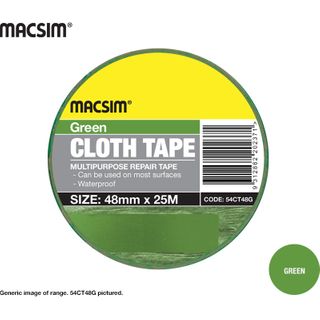 CLOTH TAPE 48mm GREEN - SINGLE