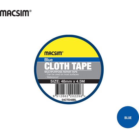 CLOTH TAPE 48mm BLUE - BOX 12