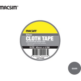 CLOTH TAPE 48mm SILVER- BOX 12
