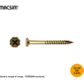10G X 45MM FLOWER HD SCREW T17 SEH ZP HANG PACK 50