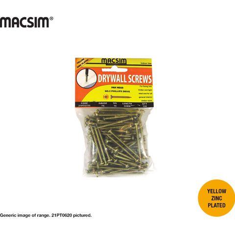 6gx20mm PAN DRYWALL - PACK 100