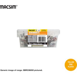 6MM X 100MM CSK. SCREWBOLT ZP