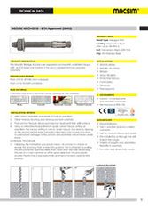 38AG Wedge Anchor TDS Image