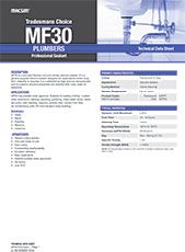 MF30 Plumbers TDS Image