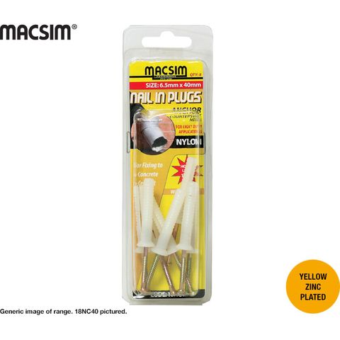 50MM CSK NAIL-IN-PLUGS-BLISTER