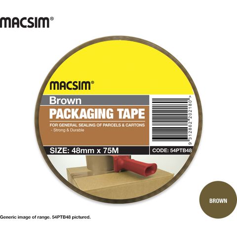 48mm x 75mm Brown Packing Tape