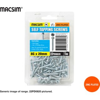 8 x 40  PAN SELF TAPPING SCR B/P