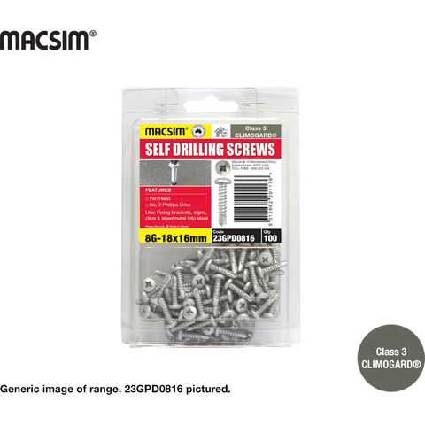 8-18x16 PAN CLIMOGARD SD SCREW