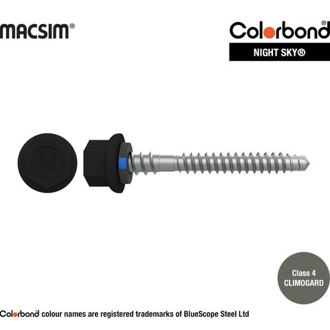 6.3mm x 65mm NYROX ROOF SCREW HWF/NEO NIGHT SKY